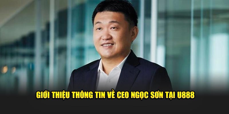 Giới thiệu thông tin về CEO Ngọc Sơn Tại U888