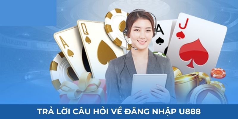 Trả lời câu hỏi về đăng nhập U888